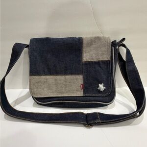 Levi's Two-Tone Denim Messenger Bag